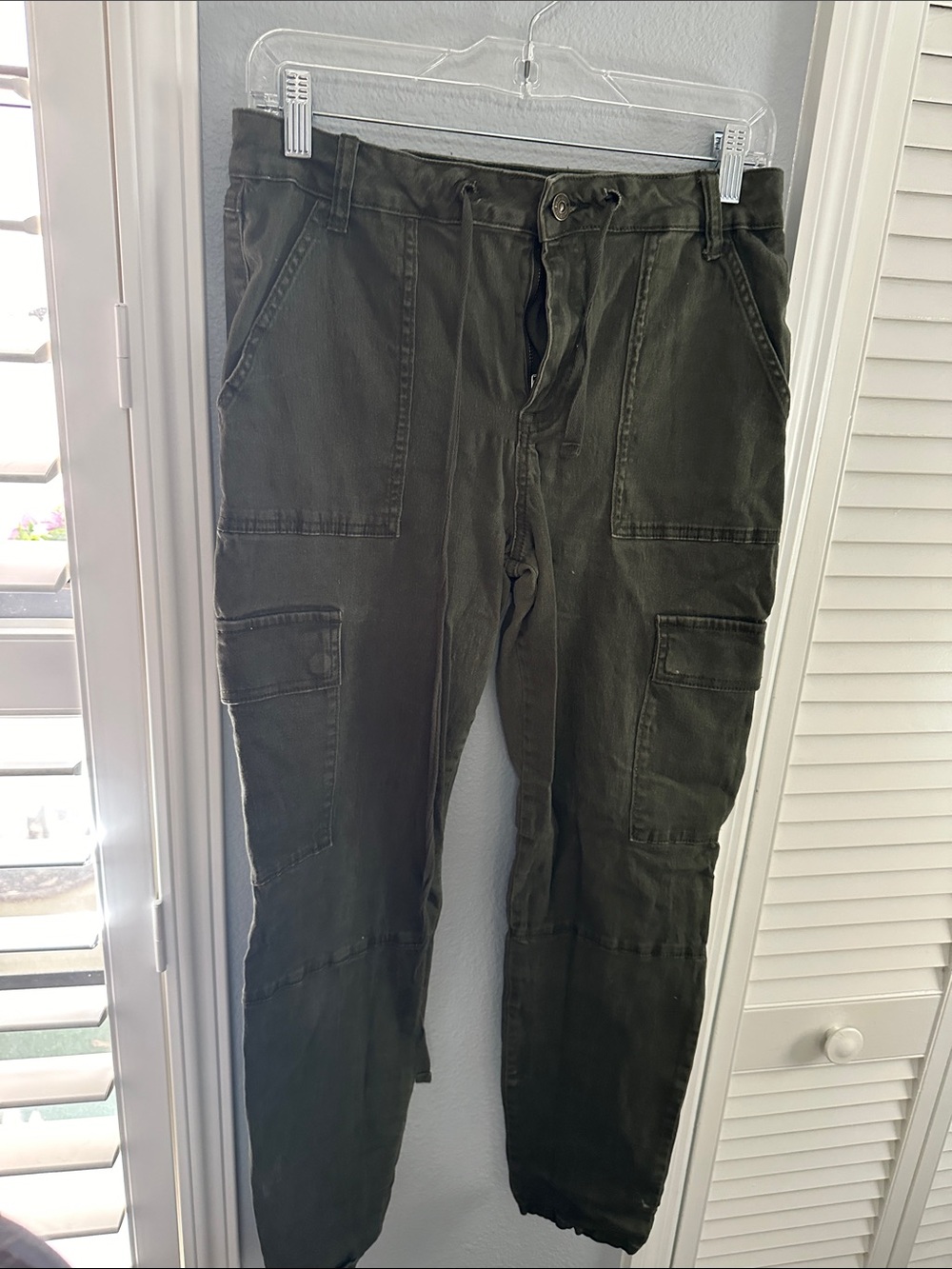 Men's Olive Cargo Pants - Utility Style